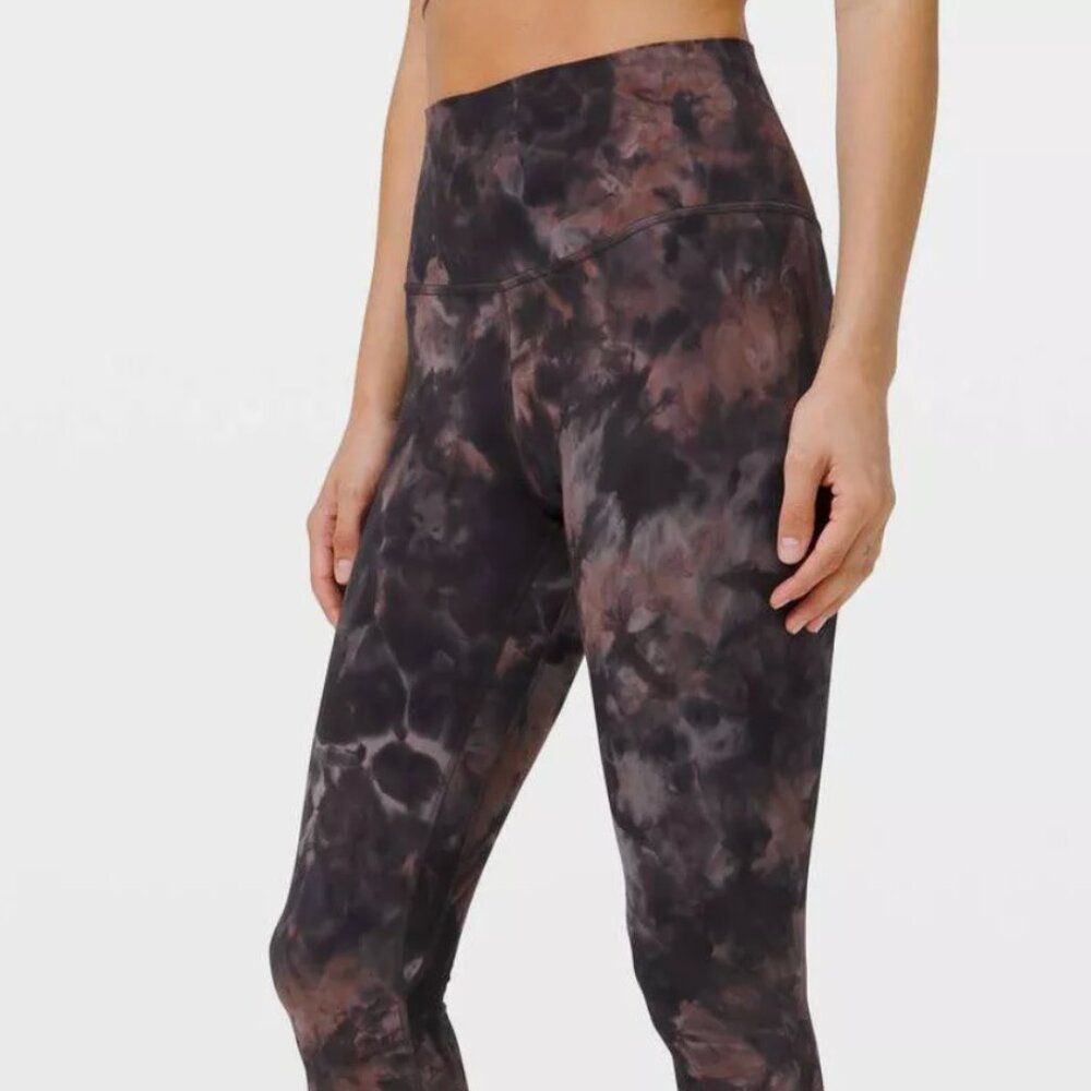 Lululemon Align Pant 28" Diamond Dye Graphite Grey Pink Pastel